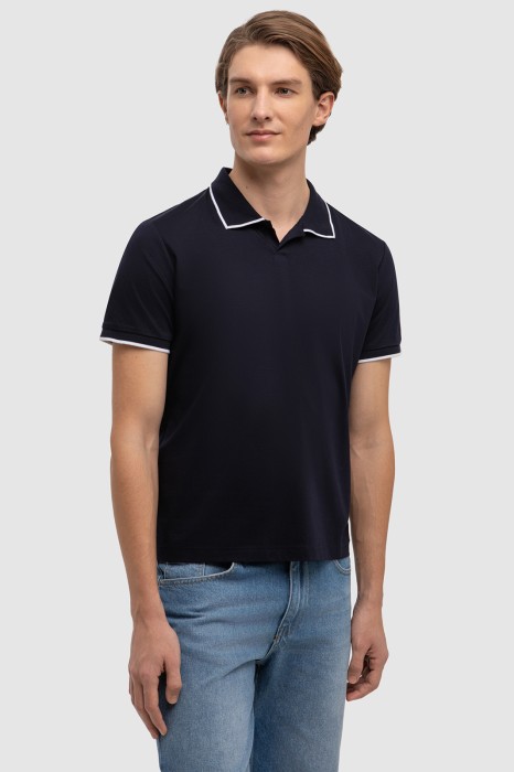 поло из мерсеризованного хлопка по цене 5990 руб вид справа