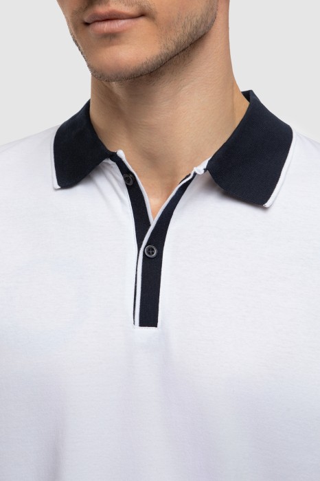 поло из мерсеризованного хлопка от бренда kanzler вид слева