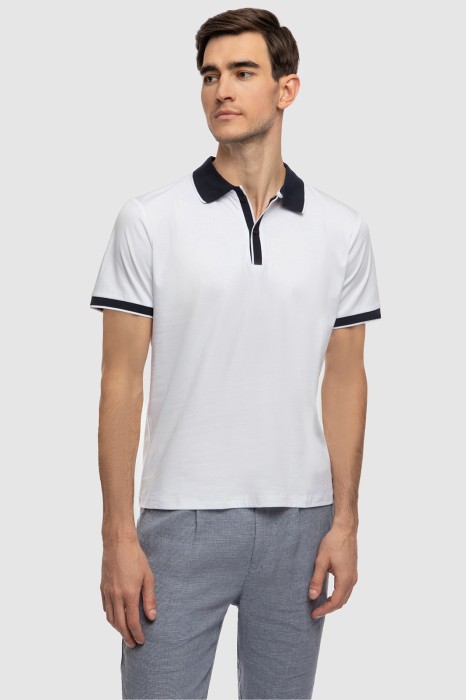 поло из мерсеризованного хлопка по цене 6990 руб вид справа