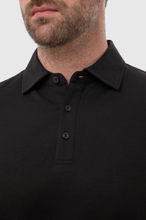 поло из мерсеризованного хлопка от бренда kanzler вид слева