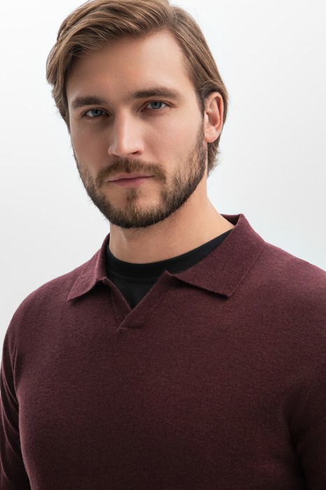 поло из шерсти и кашемира от бренда kanzler вид слева