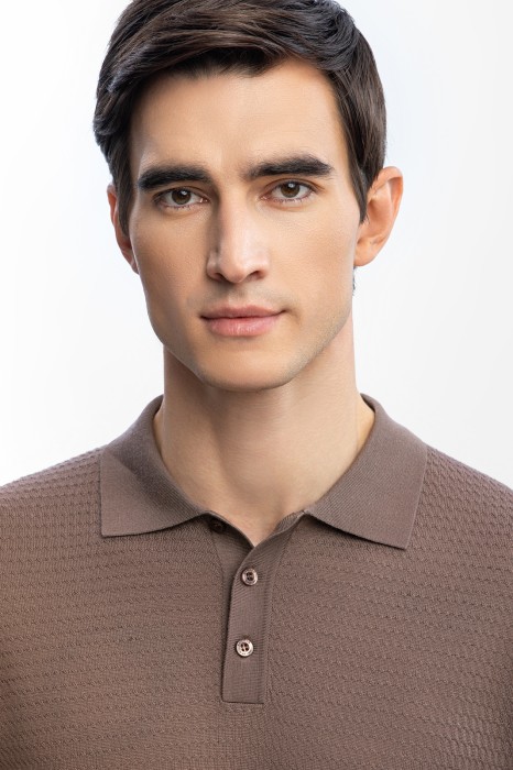 поло из шерсти от бренда kanzler вид слева