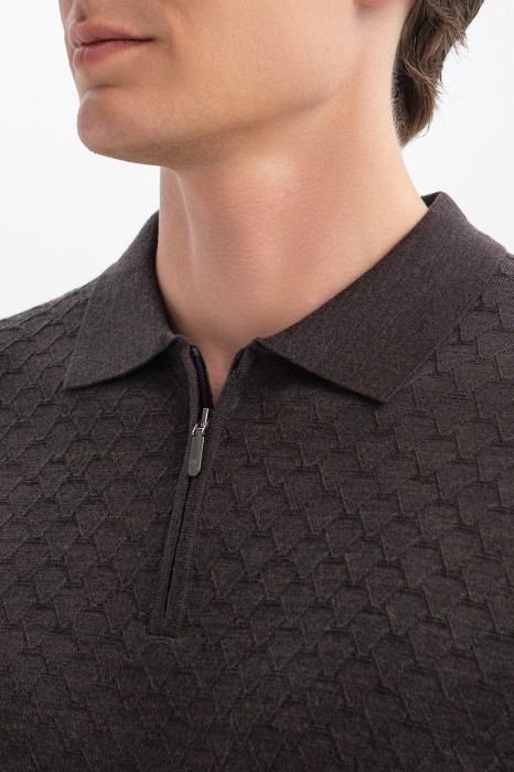 поло из шерсти от бренда kanzler вид слева