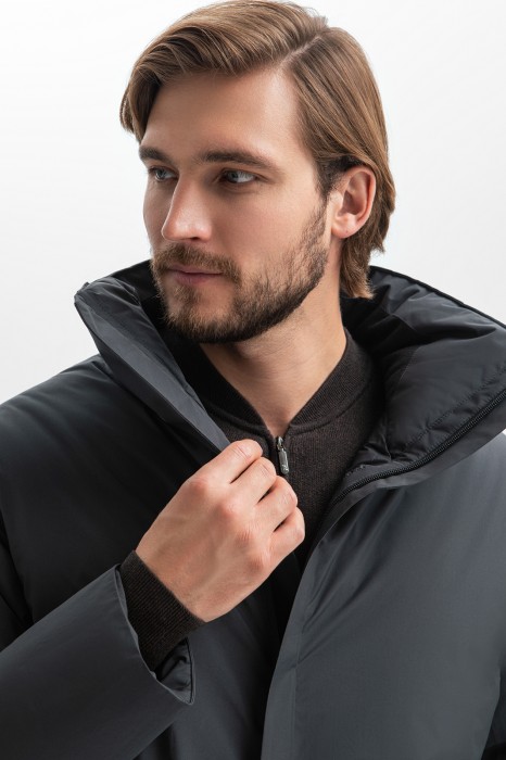 пуховик с водоотталкивающей обработкой от бренда kanzler вид слева