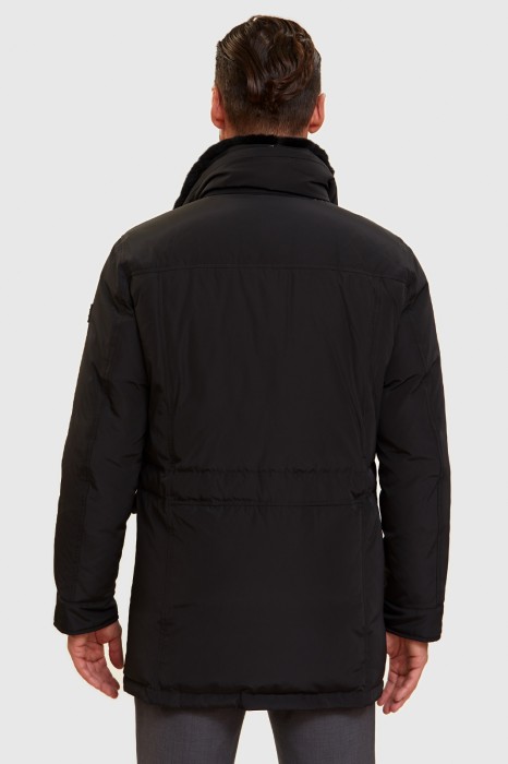 пуховик зимний с утепленным воротником и водоотталкивающей обработкой по цене 36990 руб вид справа