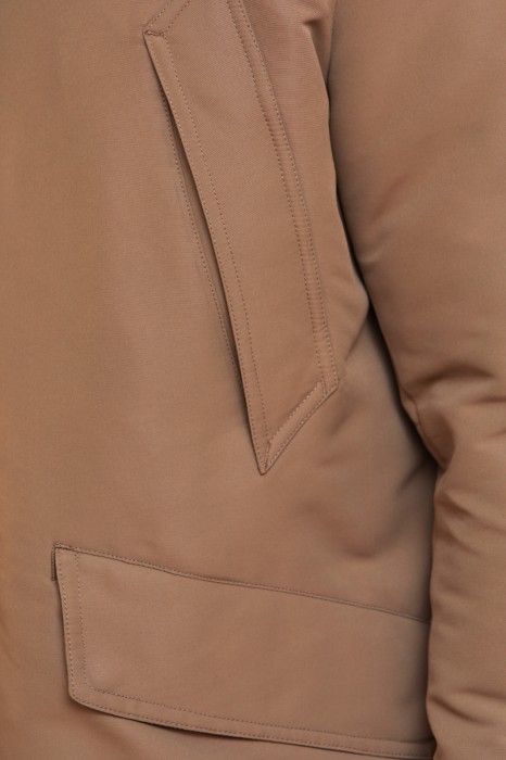 пуховик зимний удлиненный с отделкой из натурального меха и водоотталкивающей обработкой от бренда kanzler вид слева