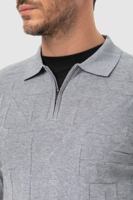 пуловер-поло из хлопка пима от бренда kanzler вид слева