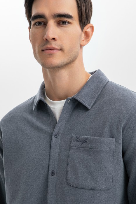 рубашка домашняя от бренда kanzler вид слева