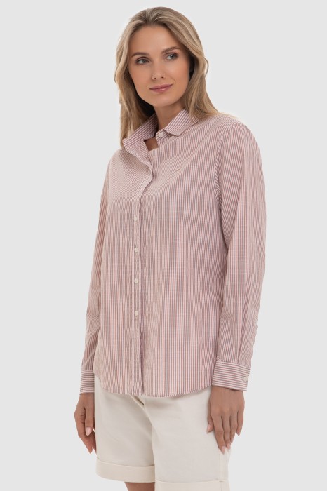 рубашка из хлопка в полоску фотография