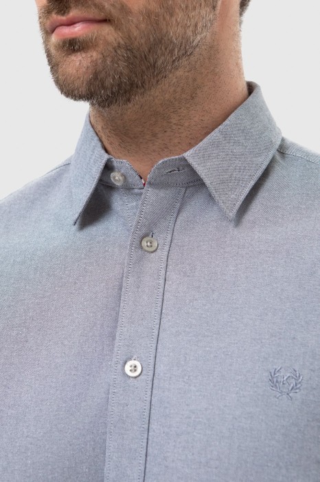 рубашка из хлопка от бренда kanzler вид слева