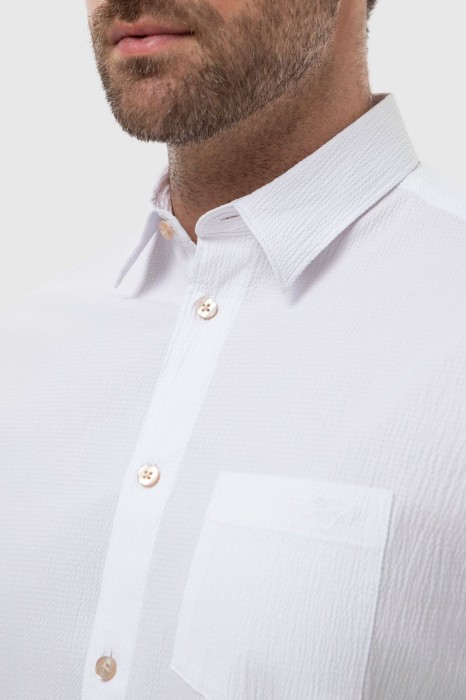 рубашка из хлопка от бренда kanzler вид слева