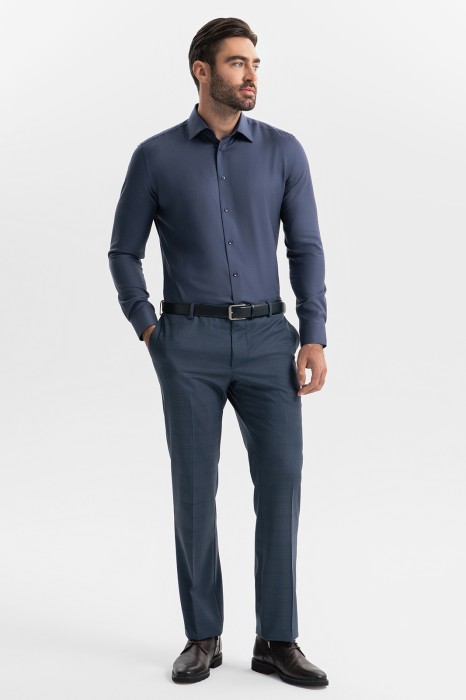 рубашка из смесовой шерсти с возможностью машинной стирки из россии вид сбоку