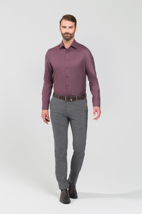 рубашка из смесовой шерсти с возможностью машинной стирки из россии вид сбоку