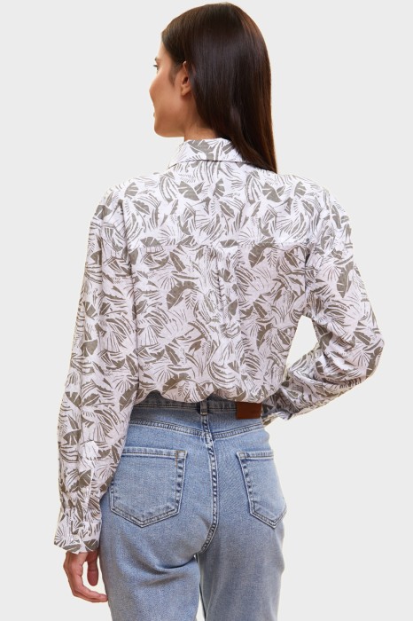 рубашка с растительным узором по цене 3990 руб вид справа