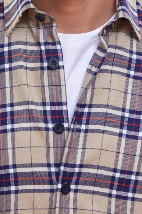 рубашка в клетку от бренда kanzler вид слева