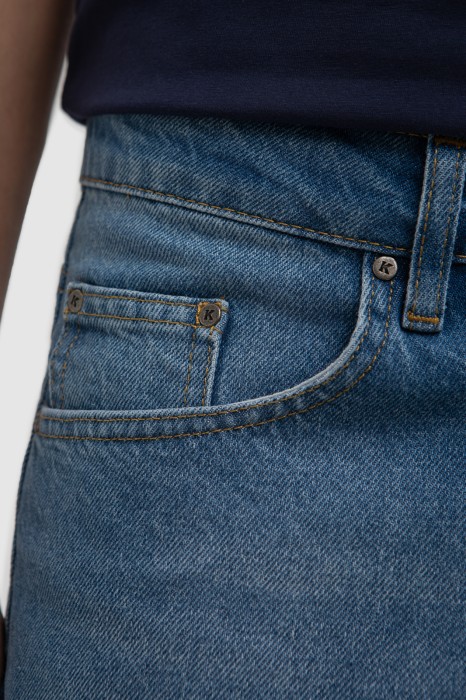 шорты джинсовые от бренда kanzler вид слева