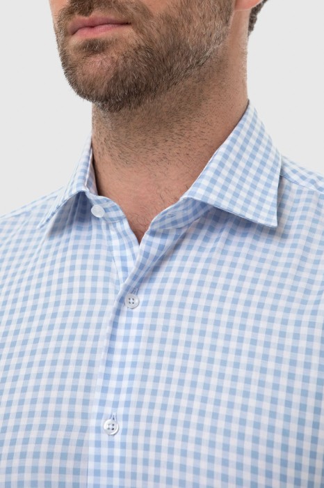 сорочка из австрийской хлопковой ткани getzner от бренда kanzler вид слева