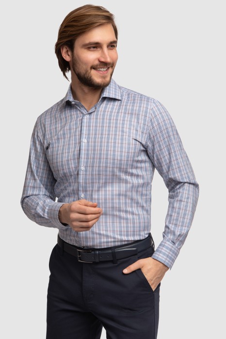 сорочка из австрийской хлопковой ткани getzner от бренда kanzler вид слева