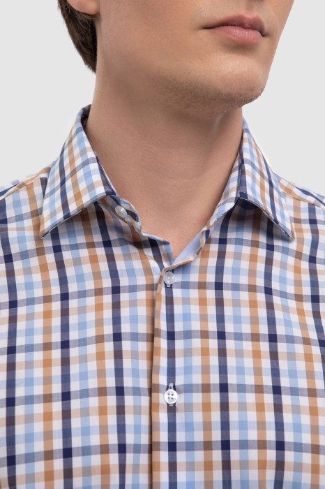 сорочка из австрийской хлопковой ткани getzner от бренда kanzler вид слева