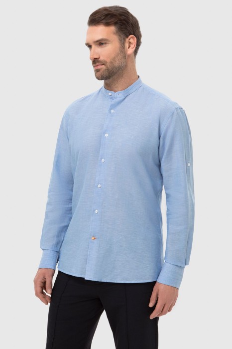 сорочка из австрийской ткани getzner из проверенных материалов спереди