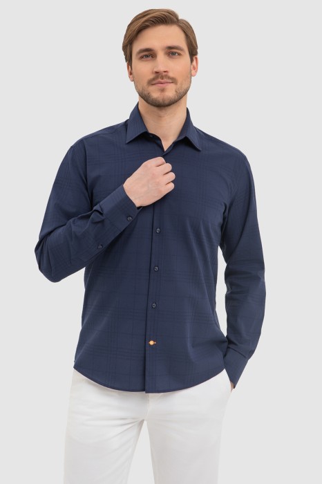 сорочка из хлопка и лиоцелла из россии вид сбоку