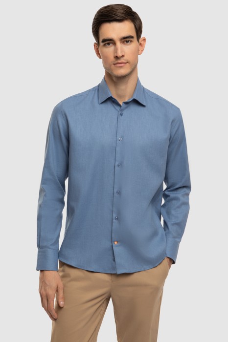 сорочка из хлопка и льна фотография