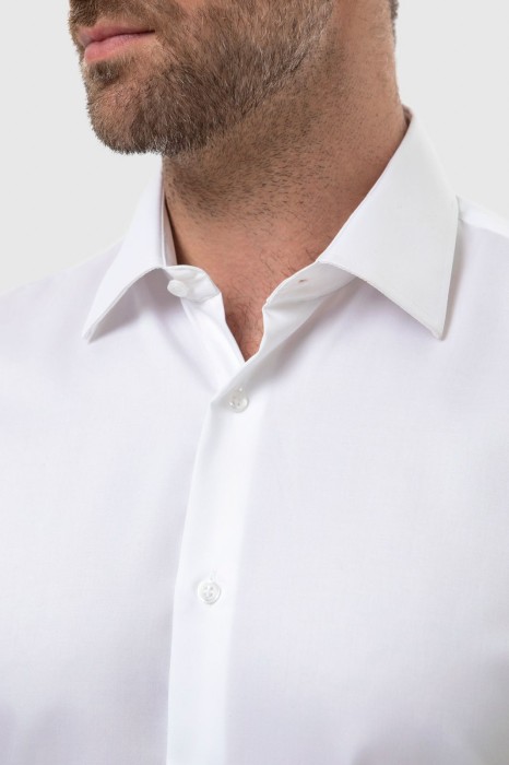 сорочка из хлопка, легкая в уходе от бренда kanzler вид слева