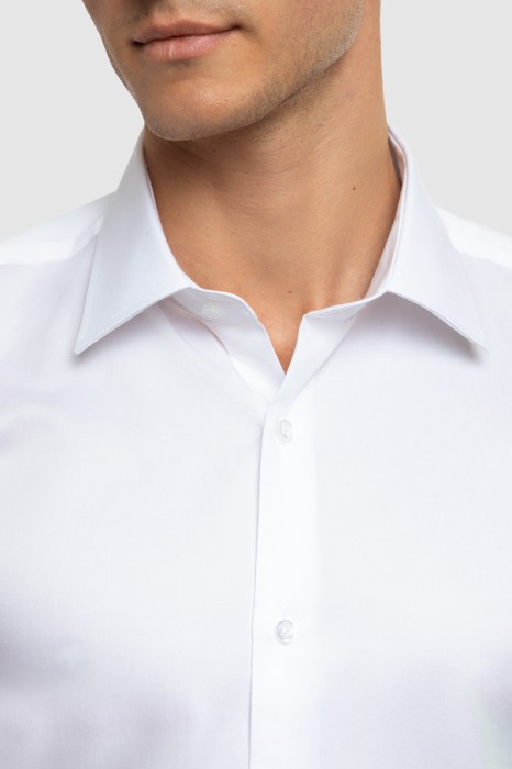 сорочка из хлопка, легкая в уходе от бренда kanzler вид слева