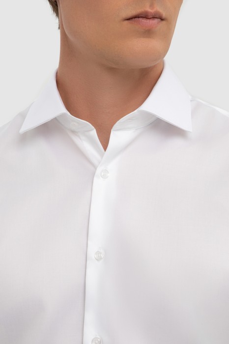 сорочка из хлопка, легкая в уходе от бренда kanzler вид слева