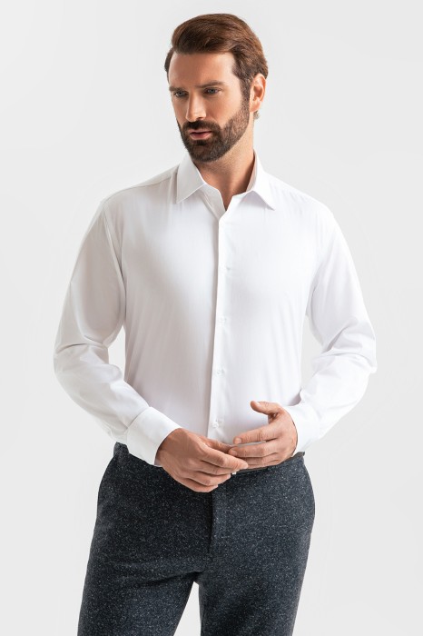 сорочка из хлопка с технологией легкой очистки фотография