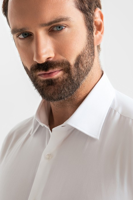 сорочка из хлопка с технологией легкой очистки от бренда kanzler вид слева