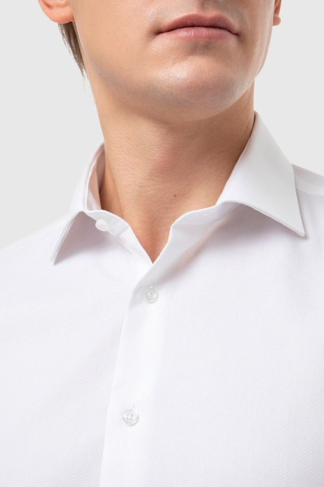 сорочка из хлопка с технологией легкой очистки от бренда kanzler вид слева