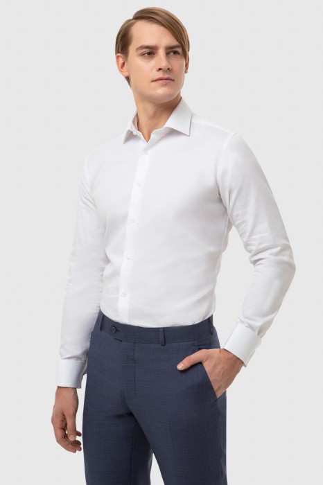 сорочка из хлопка с технологией легкой очистки из россии вид сбоку