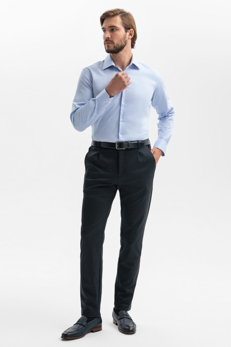 сорочка из хлопка, устойчивого к сминанию из россии вид сбоку