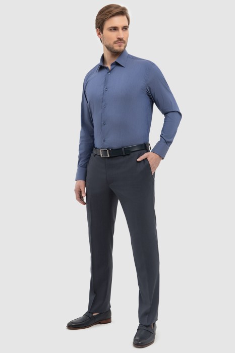 сорочка из хлопка, устойчивого к сминанию из россии вид сбоку