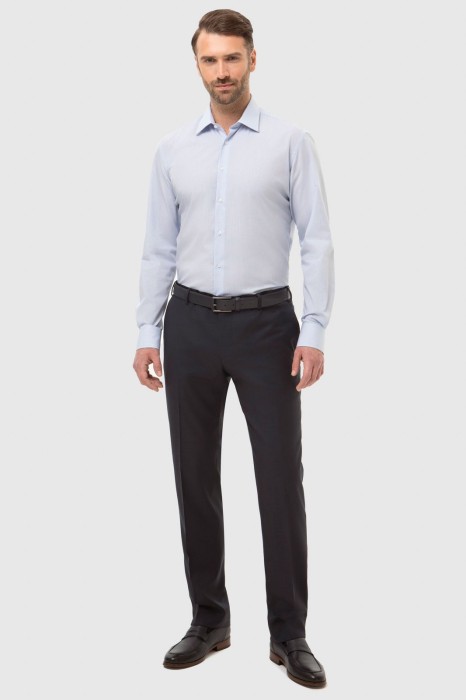 сорочка из хлопка в клетку, легкая в уходе из россии вид сбоку