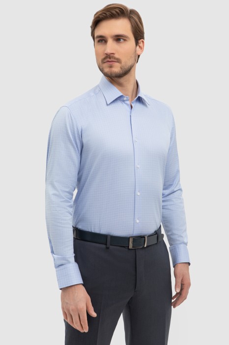 сорочка из хлопка в клетку фотография