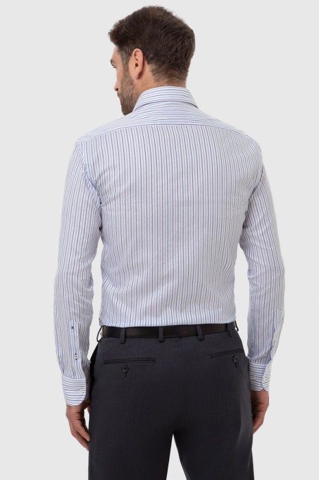 сорочка из хлопка в полоску по цене 5990 руб вид справа