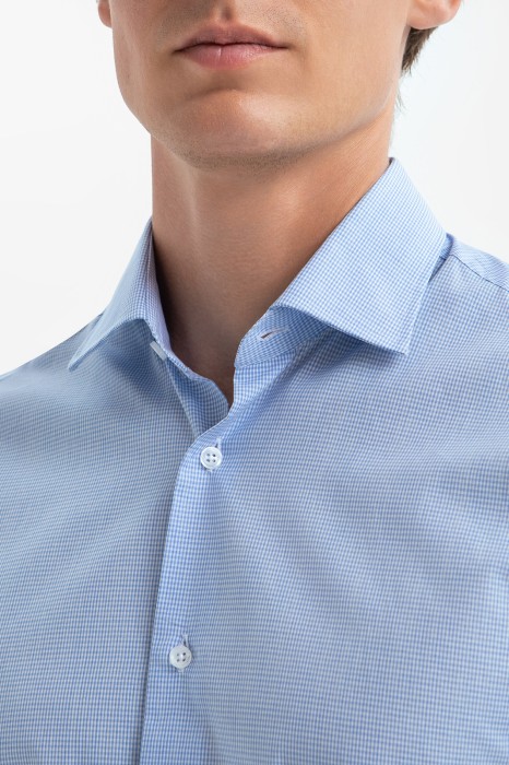 сорочка из хлопка от бренда kanzler вид слева