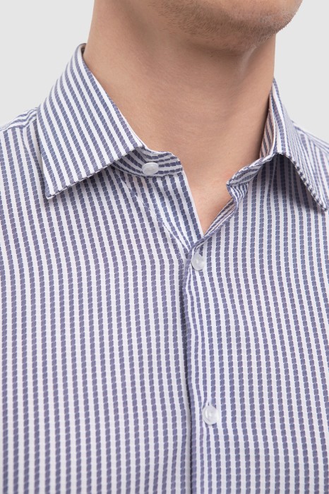 сорочка из хлопка от бренда kanzler вид слева