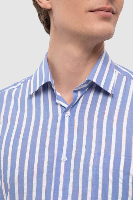 сорочка из хлопка от бренда kanzler вид слева