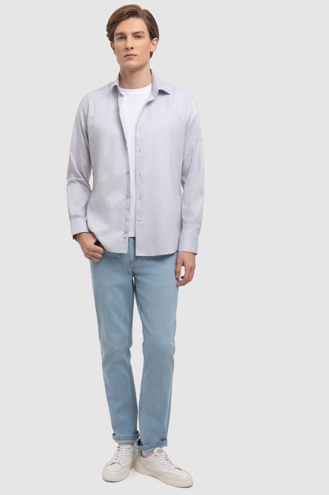 сорочка из хлопка из хлопка спереди