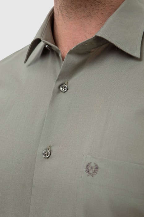 сорочка из хлопка от бренда kanzler вид слева