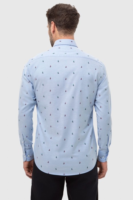 сорочка из хлопка по цене 5990 руб вид справа