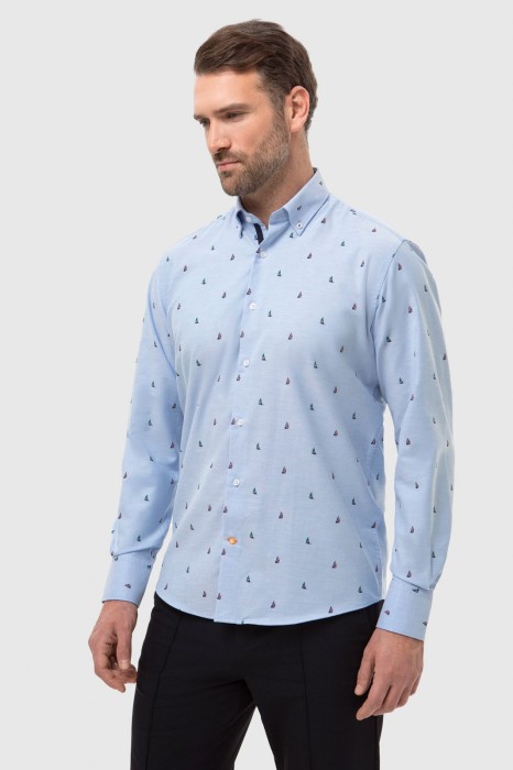 сорочка из хлопка из россии вид сбоку