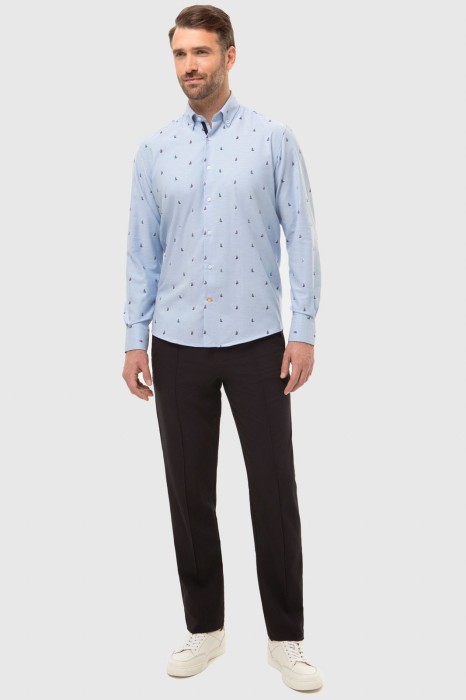 Товар голубого цвета с внутренней стороны