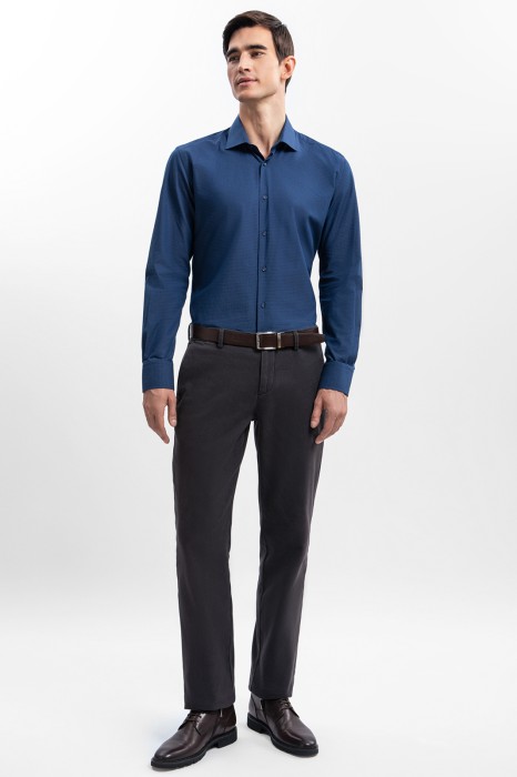 сорочка из итальянской хлопковой ткани carlo bassetti из россии вид сбоку