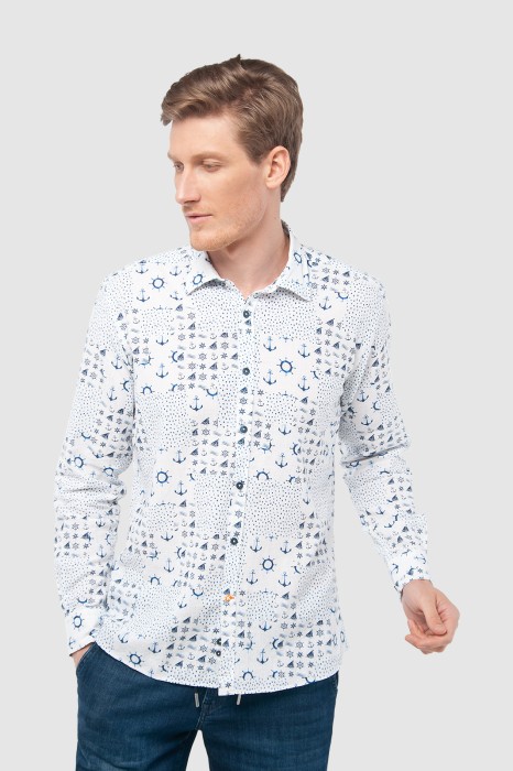 сорочка из льна и хлопка фотография