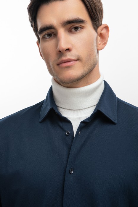 сорочка из трикотажной ткани от бренда kanzler вид слева