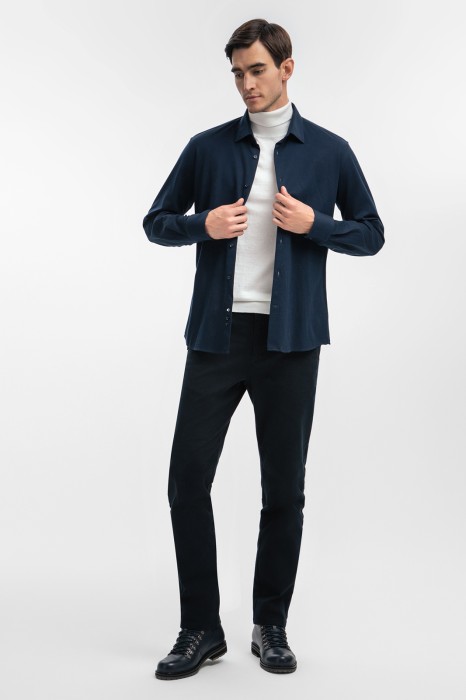 сорочка из трикотажной ткани из россии вид сбоку